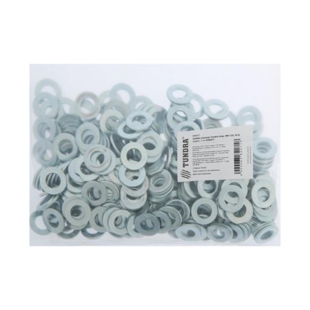 Washer Tundra, flat, without chamfers, DIN 125, galvanized, M10, 1 kg-1