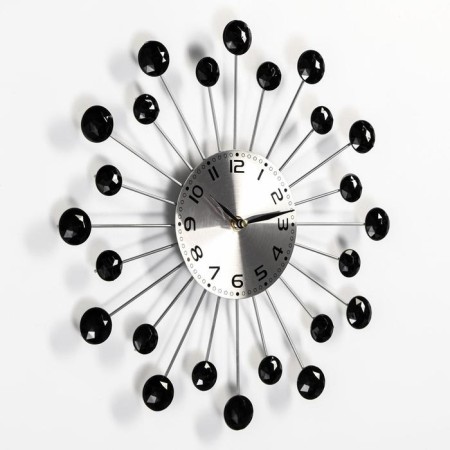 Watching clock, series: openwork, "rays", smooth move, d-34 cm, dial 12 cm-1