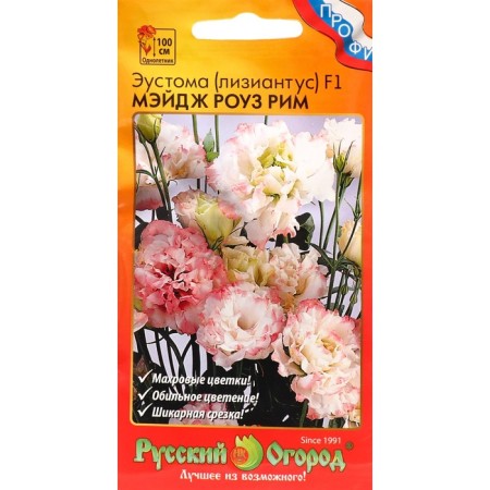 Eustoma flower seeds Slezing "Mage Rose Rome", F1, 5 pcs
