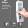 Bilateral self -adhesive tundra holders, 33.5x15.25 mm, transparent, 8 pcs.
