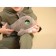 Soft toy "shark", gray color