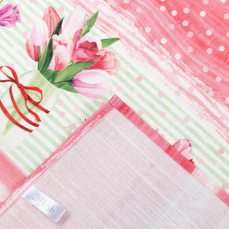 Apron Ethel "Favorite Grandmother" 60x65 cm, 100% cotton, reps 190 g/m2-10