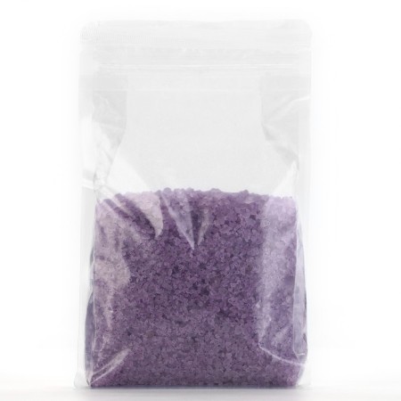Natural sea salt for a bath, 1 kg (1000 g), lavender aroma, beauty pantry-3