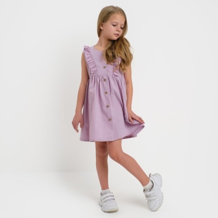 Children's dress on buttons KAFTAN, p. 34 (122-128), lilac-3