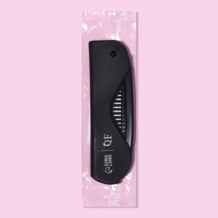 Folding comb “QF”, 17.5/9.7 × 3 cm, black color-8