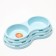 Board of plastic plastic double 2 x 160 ml, 25 x 14 x 5 cm, blue