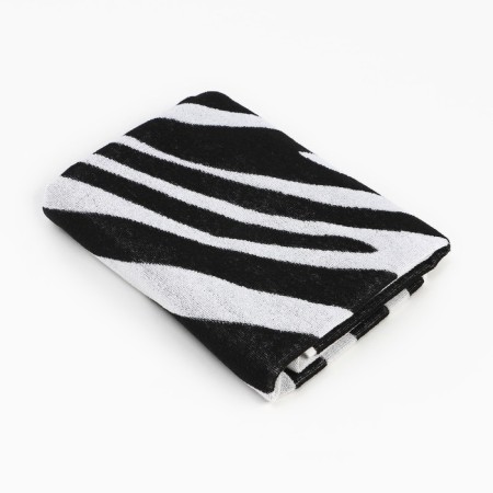 Trick Ethel Trick "Zebra" black, 70x130 cm, 100% cotton, 420 g/m2
