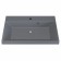 Sink uperwood Classic quartz 70 cm, quartz, gray matte, concrete