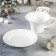 Tea steam porcelain Wilmax, 2 items: a cup 400 ml, a saucer d = 18.4 cm, white color