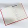 Deliciper of Leduced A5, 160 liters. Solid cover. Leatherette. Red. Cream block