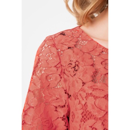 Female dress, size 42, coral color-2