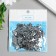 Decor for creativity Plastic 1 Puncture "Rhinestones Flower. Silver" set of 150 pcs 1.2x1.2 cm