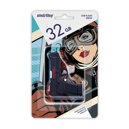 Flash drive Smartbuy 32GBGN, 32 GB, USB2.0, th Up 25 MB/s, PBU up to 15 Mb/s, black-3