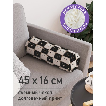Pillow Roller "Cat, decorative, size 16x45 cm