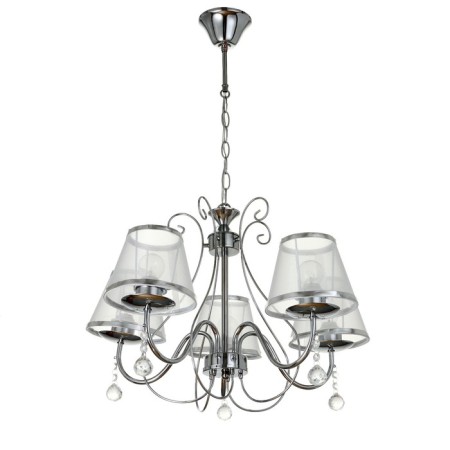 Chandelier 2425/5 E27 40W chrome 52x52x32-60 cm Bayerlux