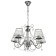 Chandelier 2425/5 E27 40W chrome 52x52x32-60 cm Bayerlux