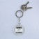 Acrylic keychain with a joke "There is no talent, there is perseverance", diam. 4.5 cm