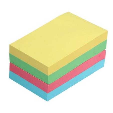Block with a sticky edge of 51 mm x 76 mm, 400 sheets, pastel, 4 colors-1