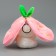 Soft toy "Bunny Klubnik" on the key fabric, 11 cm