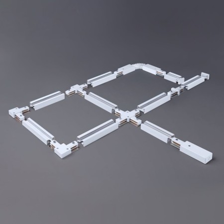 Flexible Connector for the Elektrostandard, Track Rail Wh Surface, 280x34x20 mm, white color-3