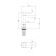 ABBER DAHEIM AF8210B shell mixer, single -leaf, pour 135 mm, black