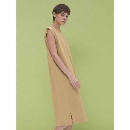 Female dress, size 48, sandy color-1