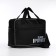 Road bag with lightning, with an increase, external pocket, long belt, black color