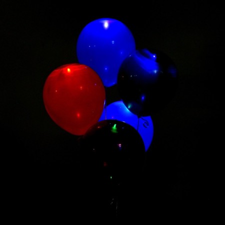 Shar Latex 12 "" Ball with a diode ", a set of 5 pcs.-1