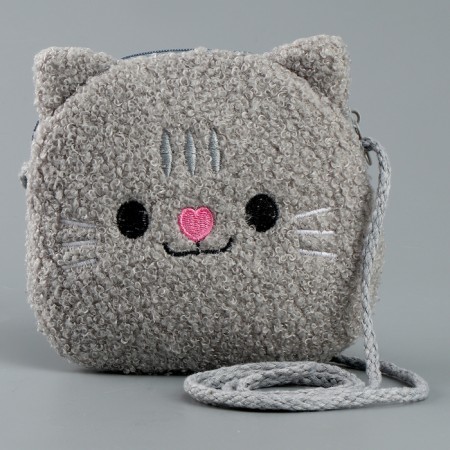 Soft bag "cat". The color is gray