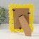 Photo frame plastic 10x15 cm "butterflies" yellow 20.5x15.5 cm
