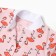 Kit (blouse, pants), peach/flamingos color, height 80 cm