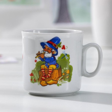 Porcelain mug "Lesovichok", 200 ml, D = 7.3 cm, Mix drawing-5
