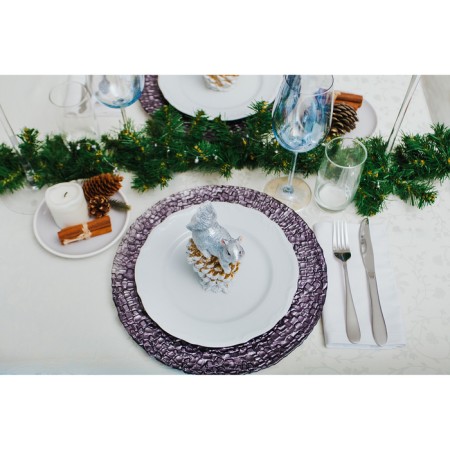 Glass Plane Locking Magistro "Crinkle", D = 33 cm, color gray color-4