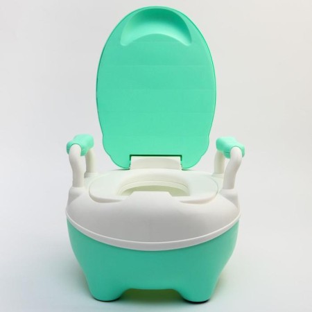 Children's pot "Raccoon", white/green color-2
