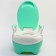 Children's pot "Raccoon", white/green color