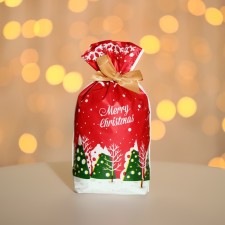 Polyethylene gift package, with ties 