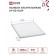 LED panel In Home LP-02-SLIM, 50 W, IP40, 230 V, 4000 K, 5000 lm, 595x8