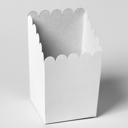 Box for potato free "glass", white, 200 g