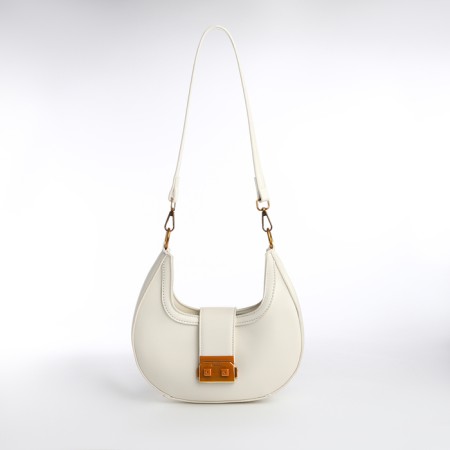 Female bag Textura, small size, milk color