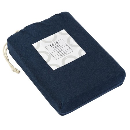 ELS sheet Essential, size 160x200x30 cm, dark blue color-4