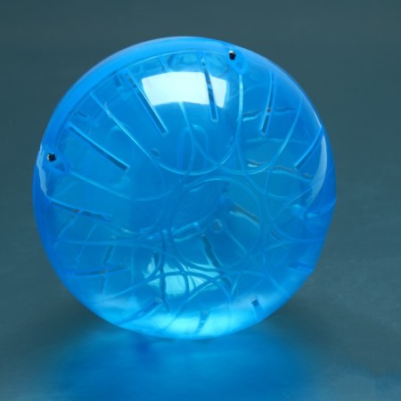 A ball for rodents on a metal base, 12 cm, blue-9
