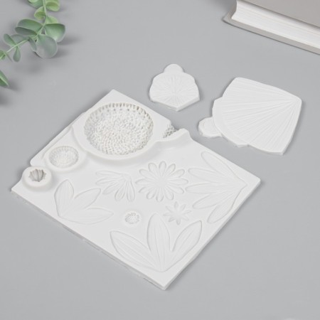 Mold Silicon "Flower" set 3 pcs 0.5x4x5.5 cm 0.5x9x9 cm 1.3x16x12.8 cm-1