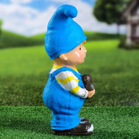 Garden figure "Boy with a watering can" 33x13x12cm-1