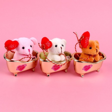 Soft toy "I love you", Bear, Mix Colors-6