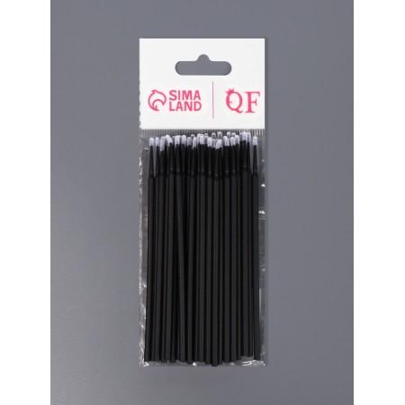 Micro -shoes for extensing and laminating eyelashes, set - 50 pcs, 9.5 cm, black color-6
