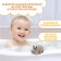 Rubber toy for the bathtub "Hippo", with a squeak, 1 pc, baby me