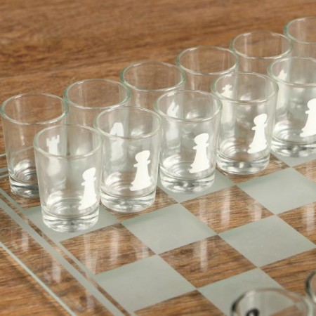 Game "Drunk chess", 32 glasses, field 35 x 35 cm-1