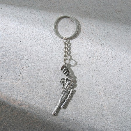 Metal keychain "character and will", 11.5 x 3 cm-4