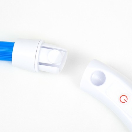 Collar - backlight ring, charging from USB, up to 70 cm, 3 glow modes, blue-7