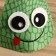 Bath cap "Dragon with a comb" felt green
